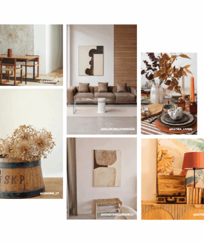 Inspírate con ideas de decoración otoñal para crear un hogar cálido, natural y con estilo. Tendencias 2025: natural chic, rustic moderno y boho orgánico.