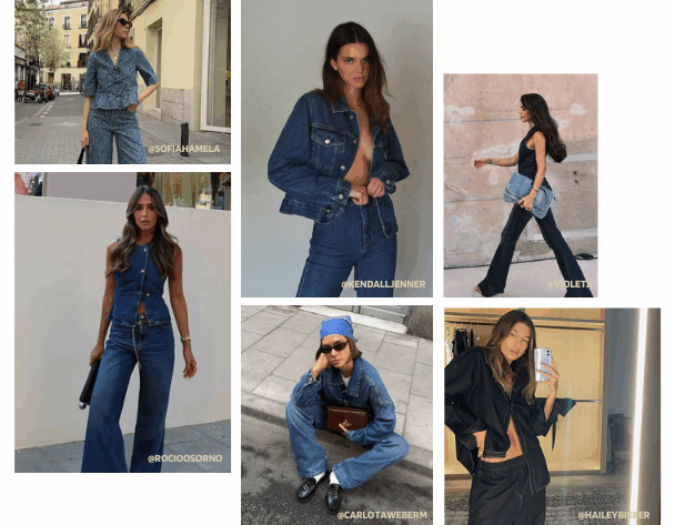 Descubre la tendencia estrella de este otoño-invierno 2025: el total look denim. Aprende cómo combinar pantalones, chaquetas, faldas y accesorios vaqueros para crear outfits cómodos, versátiles y con estilo. Inspirado en las pasarelas de Balenciaga, Chanel, Marine Serre y Vivienne Westwood, el denim se reinventa con distintos lavados, colores y texturas para adaptarse a cualquier ocasión. Encuentra inspiración para tu look diario, urbano o sofisticado y domina la moda denim esta temporada.