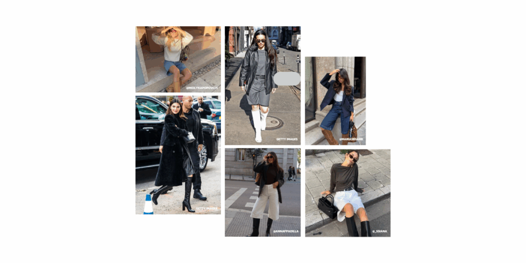 Las bermudas con botas altas conquistan el invierno. Descubre cómo combinar este dúo atrevido para lograr un look elegante, moderno y sin frío.