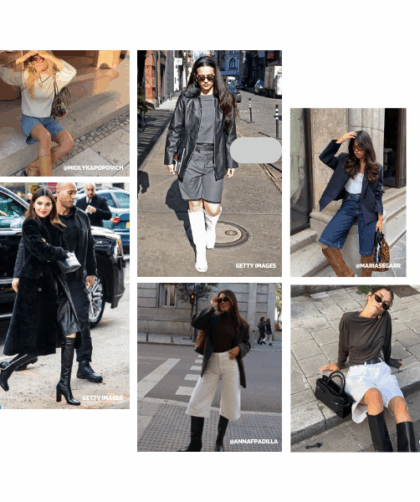 Las bermudas con botas altas conquistan el invierno. Descubre cómo combinar este dúo atrevido para lograr un look elegante, moderno y sin frío.