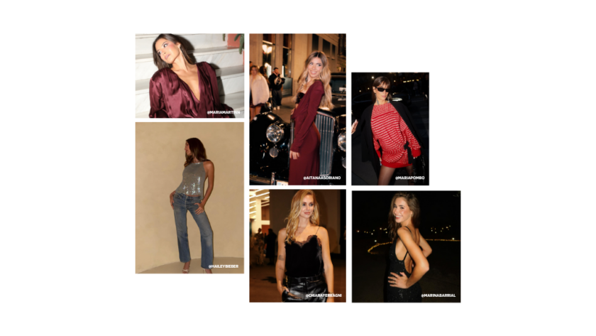 Tendencias de invierno 2024 para Navidad: descubre looks con tonos metalizados, rojo profundo, terciopelo, punto grueso y lentejuelas discretas. Inspírate con outfits festivos elegantes y cómodos perfectos para cenas, reuniones y eventos navideños.